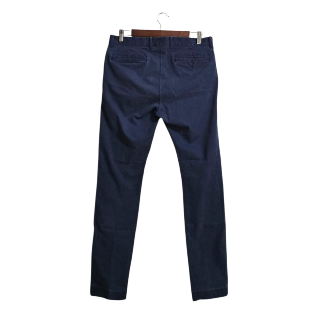 J. Crew Factory Flex Skinny Fit Washed Chino Pants In Navy Sz 32x30 - Picture 4 of 12